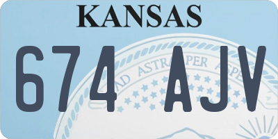 KS license plate 674AJV