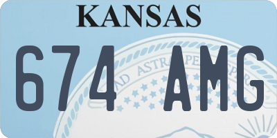 KS license plate 674AMG