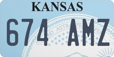 KS license plate 674AMZ