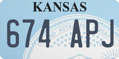 KS license plate 674APJ