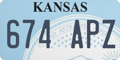 KS license plate 674APZ