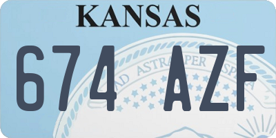 KS license plate 674AZF