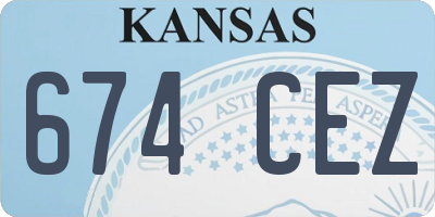 KS license plate 674CEZ