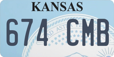 KS license plate 674CMB