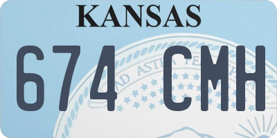 KS license plate 674CMH
