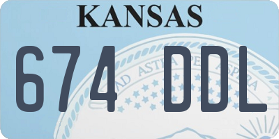 KS license plate 674DDL