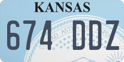 KS license plate 674DDZ