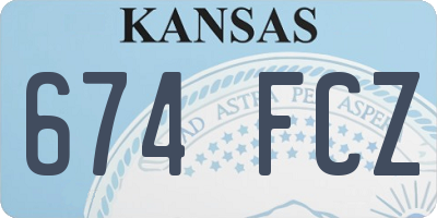 KS license plate 674FCZ
