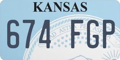 KS license plate 674FGP