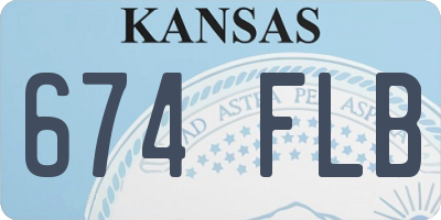 KS license plate 674FLB