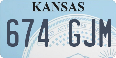 KS license plate 674GJM