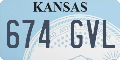 KS license plate 674GVL