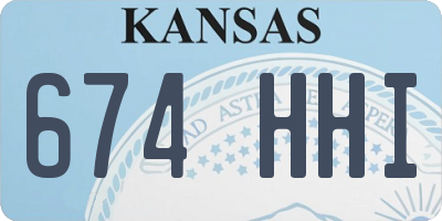 KS license plate 674HHI
