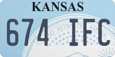 KS license plate 674IFC