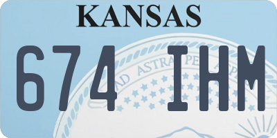 KS license plate 674IHM