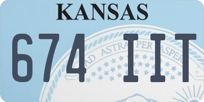 KS license plate 674IIT