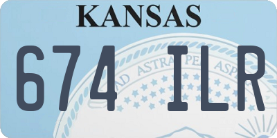 KS license plate 674ILR