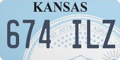 KS license plate 674ILZ