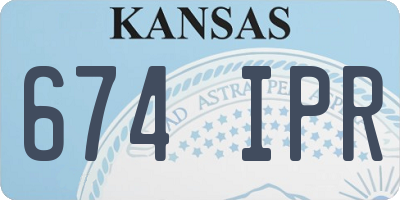 KS license plate 674IPR