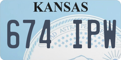 KS license plate 674IPW