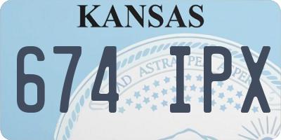KS license plate 674IPX