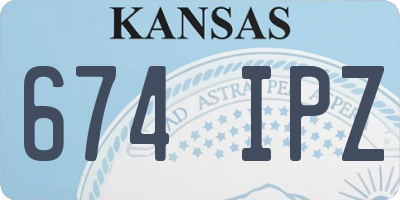 KS license plate 674IPZ
