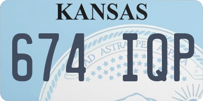 KS license plate 674IQP