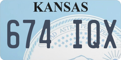 KS license plate 674IQX