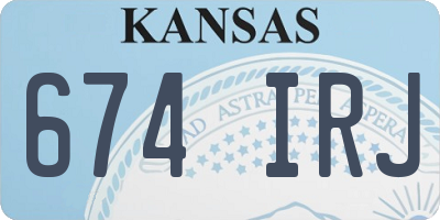 KS license plate 674IRJ