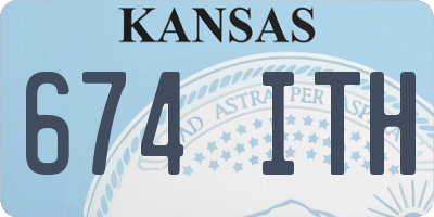 KS license plate 674ITH