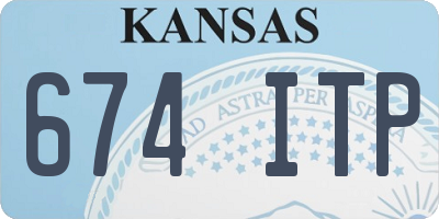 KS license plate 674ITP
