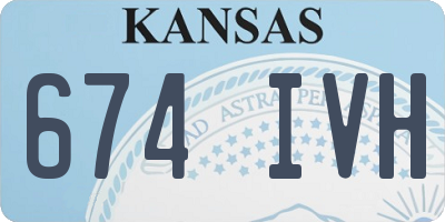 KS license plate 674IVH