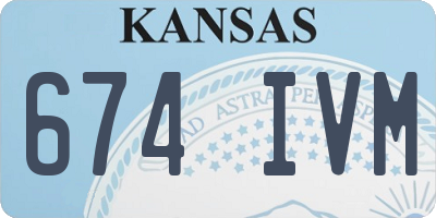 KS license plate 674IVM