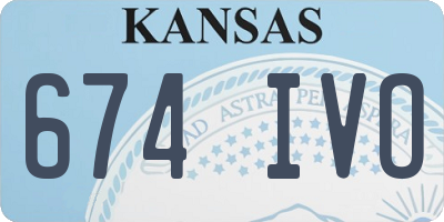 KS license plate 674IVO