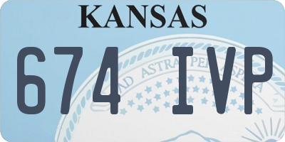 KS license plate 674IVP