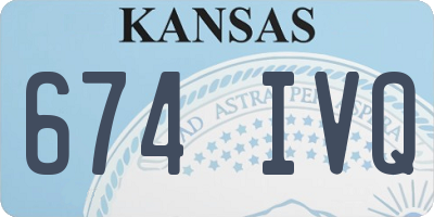 KS license plate 674IVQ