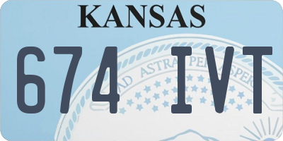 KS license plate 674IVT