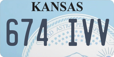 KS license plate 674IVV