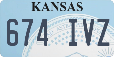 KS license plate 674IVZ