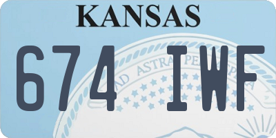 KS license plate 674IWF