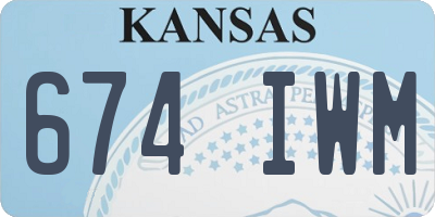 KS license plate 674IWM