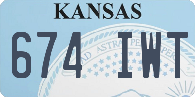 KS license plate 674IWT