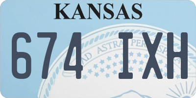 KS license plate 674IXH