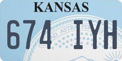 KS license plate 674IYH