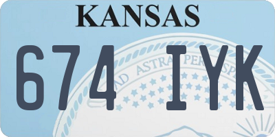 KS license plate 674IYK