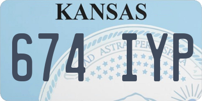 KS license plate 674IYP
