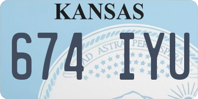 KS license plate 674IYU