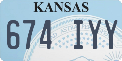 KS license plate 674IYY