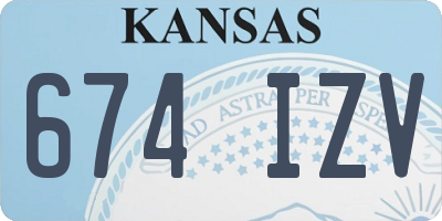 KS license plate 674IZV