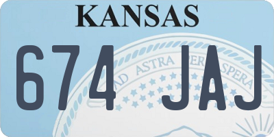 KS license plate 674JAJ